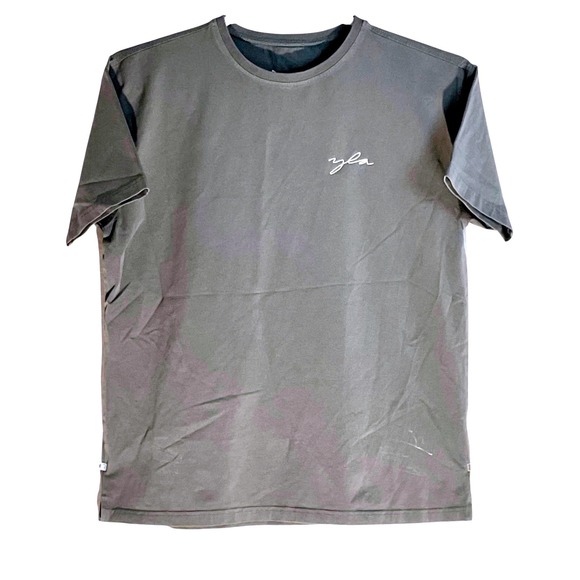 YoungLa #466 Mens Tailored Tee Medium Dark Gray Short Sleeve Crew Neck - Picture 1 of 7